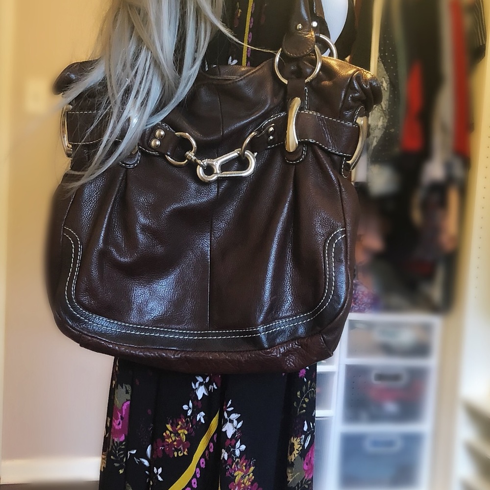 B. Makowsky Brown Leather Bag